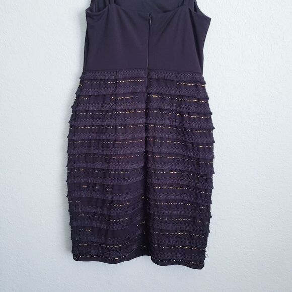 Marina Black Bead and Fringe Gatsby Mini Dress - Picture 10 of 12